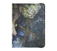 Mysterious Beauty - Custodia per passaporto in pelle, impermeabile, porta passaporto, Misteriosa bellezza, 1 size