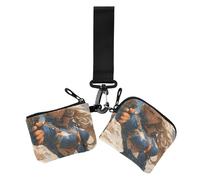 Mysterious Blonde Future Warrior - Portafogli da donna, sottile, staccabile, con tasca portamonete con cerniera, confezione da 2, Misterioso bionda futuro guerriero, 1 size, Casual