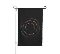 Mysterious Cosmic Black Holes Bandiera decorativa da giardino 30,5 x 45,7 cm, 100% fibra di poliestere, tessuto spesso, universale per tutte le stagioni