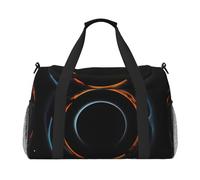 Mysterious Cosmic Black Holes Print Duffle Bag per viaggi, borsa a tracolla weekender per la notte, borsa sportiva tote palestra per uomini e donne