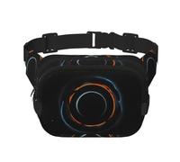 Mysterious Cosmic Black Holes Printed Fashion Crossbody Bag, escursionismo Marsupio, borsa a tracolla quadrata a doppio strato da viaggio e fitness