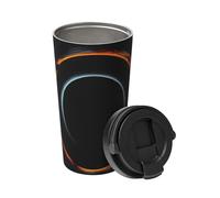 Mysterious Cosmic Black Holes trasporta una tazza da caffè isolata. Elegante thermos da 500 ml che mantiene le bevande calde per ore, perfetto per caffè, tè e altro ancora.