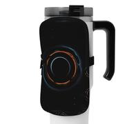 Mysterious Cosmic Black Holes Versatile borsa sportiva per accessori per borraccia, ideale per passeggiate, yoga, palestra e viaggi di piacere, Nero , M, Art Deco