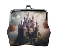 Mysterious Fantasy Fairy Tale Castle02 - Portamonete da donna con chiusura a bacio, per monete, carte, piccoli oggetti