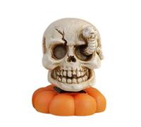 Mysterious Halloween Figurine: Skeleton Pumpkin A Great Collectible Or Desktop Decoration. Also Ideal For Home Fireplace Displays Or As Holiday Gifts. Strisce Magnetiche Potenti (B, One Size)