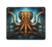 Mysterious Magic Octopus - Tappetino per mouse per ufficio, studio e gioco, con forte adesione e superficie spessa e confortevole