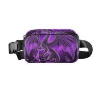Mysterious Purple Dragon Cute Zipper Fanny Pack Sling Bag per piccoli uomini d'affari Multiuso con Cinghia Regolabile per Shopping Sport Lavoro bolsas de cintura para mujer, misterioso drago viola,