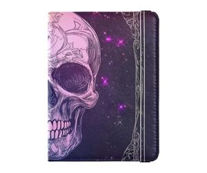 Mysterious Tarot - Custodia per passaporto in pelle con scheletro astrologico e porta passaporto, con scomparto per carte di vaccino, leggera, Scheletro astrologico misterioso dei Tarocchi, 1 size