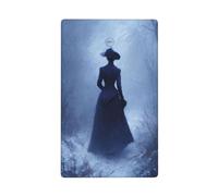 Mysterious Woman Walking Through Nebbia Winter Single Toggle Blank Wall Plate Light Switch Cover Decorativo 1 Gang per Cucina Camera Bagno Dimensioni 11,4 x 7 cm