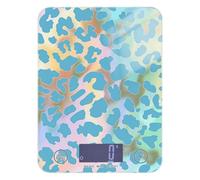 Mystery Blue Golden Cheetah Print Baking Bilancia portatile per alimenti 5 kg/5 g, bilancia digitale impermeabile con 4 unità per fare il sapone arrosto preparazione pasto bascula digitale de peso