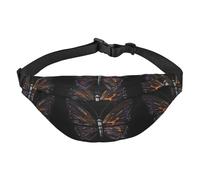 Mystery Butterfly - Marsupio a tracolla per ragazzi, grande, da viaggio, alla moda, per sport, corsa, ciclismo, viaggi, pesca