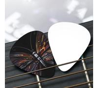 Mystery Butterfly Patterned set di plettri per chitarra - (sottile/medio/spesso), ampiamente compatibile con tutti i tipi di strumenti a corda,