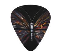 Mystery Butterfly plettri per chitarra, 12 pezzi, materiale ABS, bordi lisci, sensazione confortevole, 3 spessori opzionali