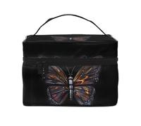 Mystery Butterfly - Trousse per cosmetici da donna, con stampa, grande organizer da viaggio