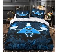 Mystery Character Set Di Copripiumino 3 Pezzi microfibra ultra morbido stampa 3D con federa coon Fantasia Set Di Copripiumino cerniera soffice ultra morbido for adolescenti Double（200x200cm）