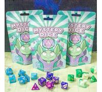 Mystery Dice Goblin - Set di dadi misteriosi DnD, oltre 150 set unici! Set di 7 dadi poliedrici Dungeons and Dragons Scatola cieca DND Regali