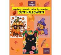 Mystery mosaic color by number: cute halloween