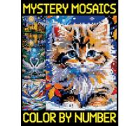 Mystery Mosaic Color by Number: Easy Quest Coloring Pages For Men and Women | Hidden Image Puzzles