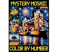 Mystery Mosaic Color by Number for Adults: Pixel Art Challenges to Reveal Hidden Images, Relaxing Quest Coloring Pages