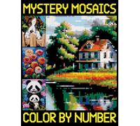Mystery Mosaic Color By Number: Pixel Art Coloring Book for Stress Relief and Relaxation | Ideal Gift for Kids, Teens, and Adults