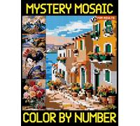 Mystery Mosaics Color By Number for Adults: Color Quest with Square (Hidden Picture Puzzles for Relaxation and Stress Relief)