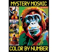 Mystery Mosaics Color by Number for Adults: Creative Squares Coloring Book with Quest Featuring Nature, Animals, Landscapes & Flowers