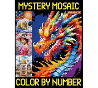 Mystery Mosaics Color by Number for Adults: Relaxing and Fun Pixel Art Coloring Book - Color Quest Extreme Challenges