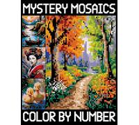 Mystery Mosaics Color by Number: Stress Relieving Pixel Art Coloring Book for Adults, Quest Extreme Challenges