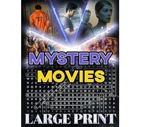 Mystery Movie Word Search (Large Print): 100 whodunit-film puzzles - 2,000 hidden words • answers provided