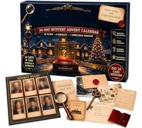 Mystery Puzzle Calendario dell'Avvento 2026, gioco misterioso con conto | Con 6 temi di storie, il calendario Escape Room coinvolgente guidato da storie fornisce regali(B)