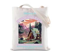 Mystery Shack Tote Bag Cartoon Ispirato riutilizzabile drogheria shopping bag Gravity Falls borsa a tracolla, Borsa Mystery Shack, 35*40cm