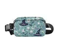 Mystery Witch Cappelli Blu Boho Trendy Crossbody Bag Marsupio per Uomo Donna Borsa a Tracolla Multiuso Borsa Sportiva a Tracolla con Cinghia Regolabile per Ciclismo Escursionismo Palestra