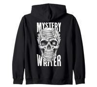 Mystery Writer Cranio Macchina da Scrivere Libro Autore Libri romanzieri Felpa con Cappuccio