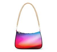 Mystic - Borsa a tracolla da donna con motivo arcobaleno fluo e pastello