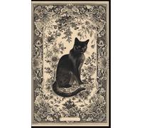 Mystic Botanica: A Vintage Cat Pocket Notebook: Portable 5×8 Notebook, 150 Pages - Ornate Decorative Cover for School, Work & Creatives