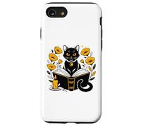 Mystic Cat with Spell Book Candle Flowers Witchcore Custodia per iPhone SE (2020) / 7 / 8