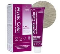 Mystic Color, Kit Tinta Capelli, Colorazione Permanente con Ossigeno 20 Volumi, Maschera Post Color, Guanti e Mantella, Tecnologia Long Lasting con Olio d'Argan e Cheratina, Biondo Platino Cenere 10.1