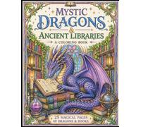 Mystic Dragons and Ancient Libraries Coloring Book