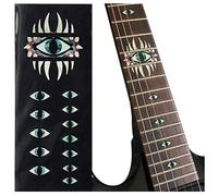 Mystic Eye, F-289ME-G - Set di marcatori per chitarra con intarsi per 12° tasto, motivo: Mystic Eye