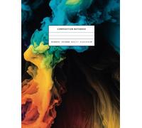 Mystic Flow Composition Book | Abstract Ink Smoke Cover | College Ruled | 8,5 x 11" (21,6 x 27,9 cm), Cursive Paper Notebook/Journal for Elementary & ... 100 Pages (50 Sheets), Matte Finish Cover
