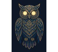 Mystic Geometry Owl Notebook
