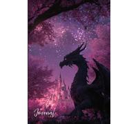 Mystic Halloween Dragon Journal: A Magical Notebook with Castle, Cherry Tree, and Glittering Night Sky