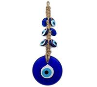 MYSTIC JEWELS - Amuleto Occhio Turco Macrome tessuto con Jute, protezione della casa