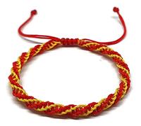 MYSTIC JEWELS - Bracciale in macrame per uomo e donna, con bandiera spagnola, regalo originale ed esclusivo.
