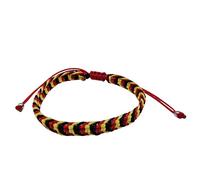 MYSTIC JEWELS - Bracciale intrecciato Macramé regolabile, fatto a mano, amuleto di protezione e fortuna, design a 3 colori, cordino intrecciato, Talla única, Poliestere, Nessuna pietra preziosa