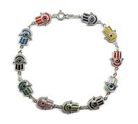 MYSTIC JEWELS By Dalia - Argento Sterling 925 - Mal di Occhio con Mano di Fatima - 19 cm