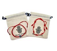 MYSTIC JEWELS by Dalia Bracciale 7 nodi Filo Rosso - Braccialetto di protezione e malocchio regolabile, amuleto fortuna, fatto a mano, unisex (Modello 3)