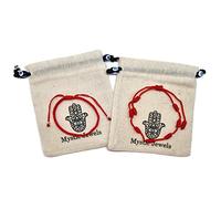 MYSTIC JEWELS by Dalia Bracciale 7 nodi Filo Rosso - Braccialetto di protezione e malocchio regolabile, amuleto fortuna, fatto a mano, unisex (Modello 1)