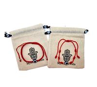 MYSTIC JEWELS by Dalia Bracciale 7 nodi Filo Rosso - Braccialetto di protezione e malocchio regolabile, amuleto fortuna, fatto a mano, unisex (Modello 5)