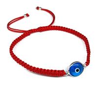 MYSTIC JEWELS By Dalia - Bracciale classico occhio turco della buona fortuna e Argento, colore: rosso, cod. 1